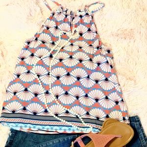 NWOT Coral Shell Top